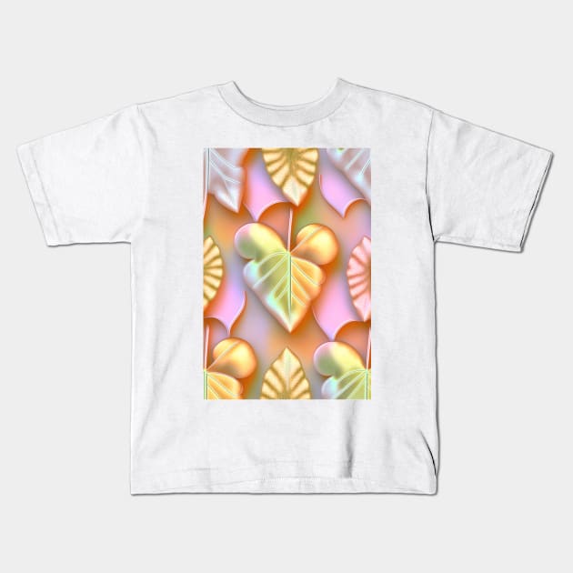 Shiny leaves shaped as hearts - Valentines theme ! Kids T-Shirt by UmagineArts